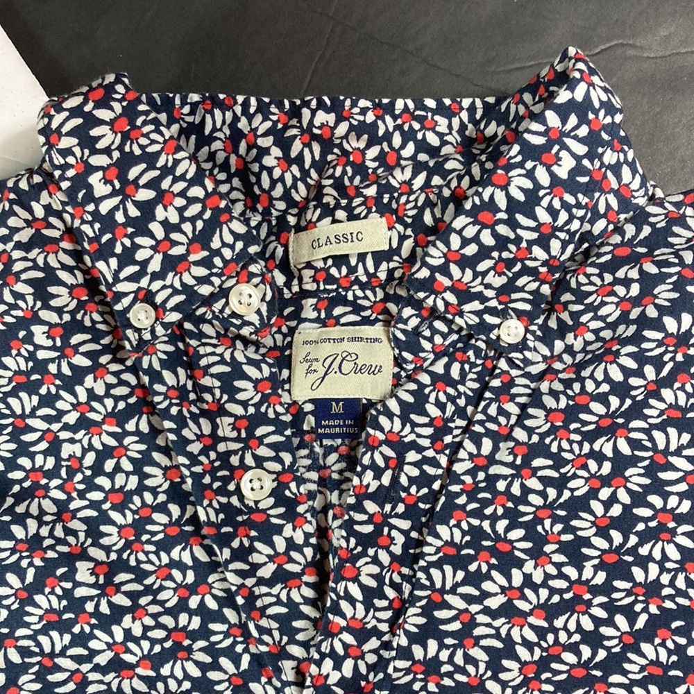 J.Crew Men’s Floral Short Sleeve Button Front Shirt - Picture 1 of 6